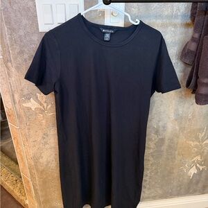 Athleta Black Short-Sleeve Crewneck Dress